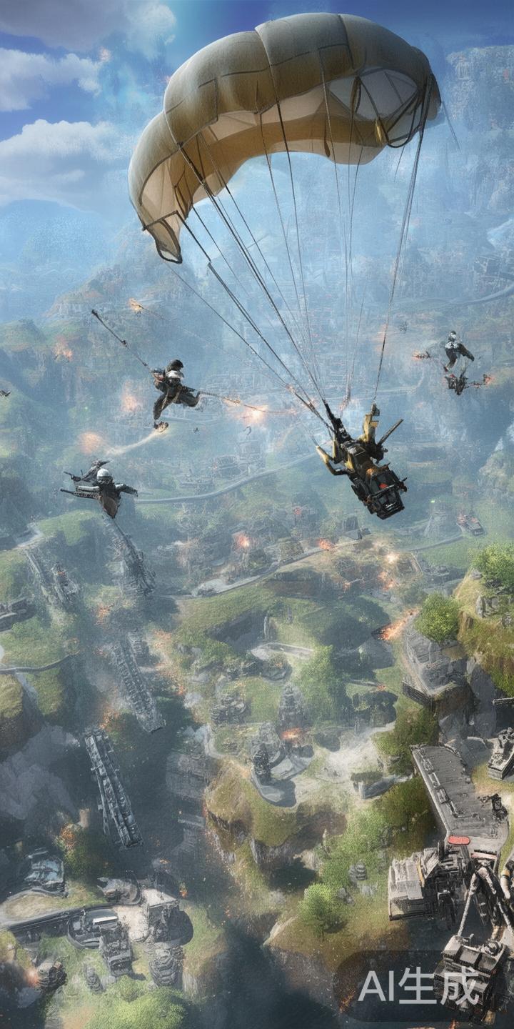 和平精英:引领射击游戏新潮流的最佳选择与体验新高度 《和平精英》在玩法设计上不断创新,首创的空中投放伞